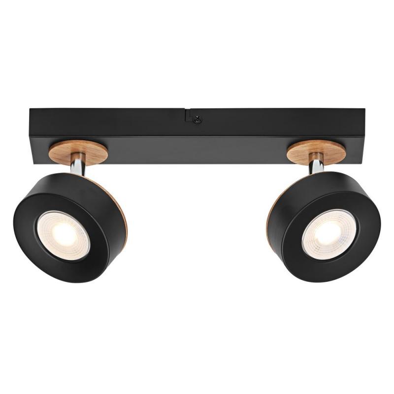 OSRAM LED Decor Spot Pluto 2er Wand- und Decken Strahler Schwarz