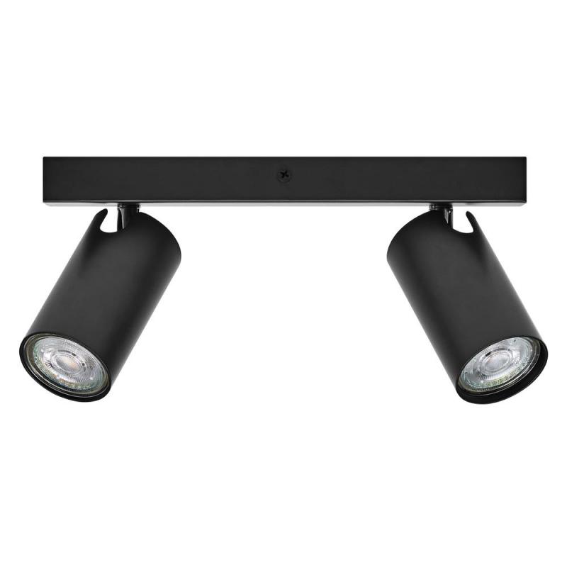 OSRAM LED Spot Octagon 2er Wand- und Decken Strahler dimmbar Schwarz