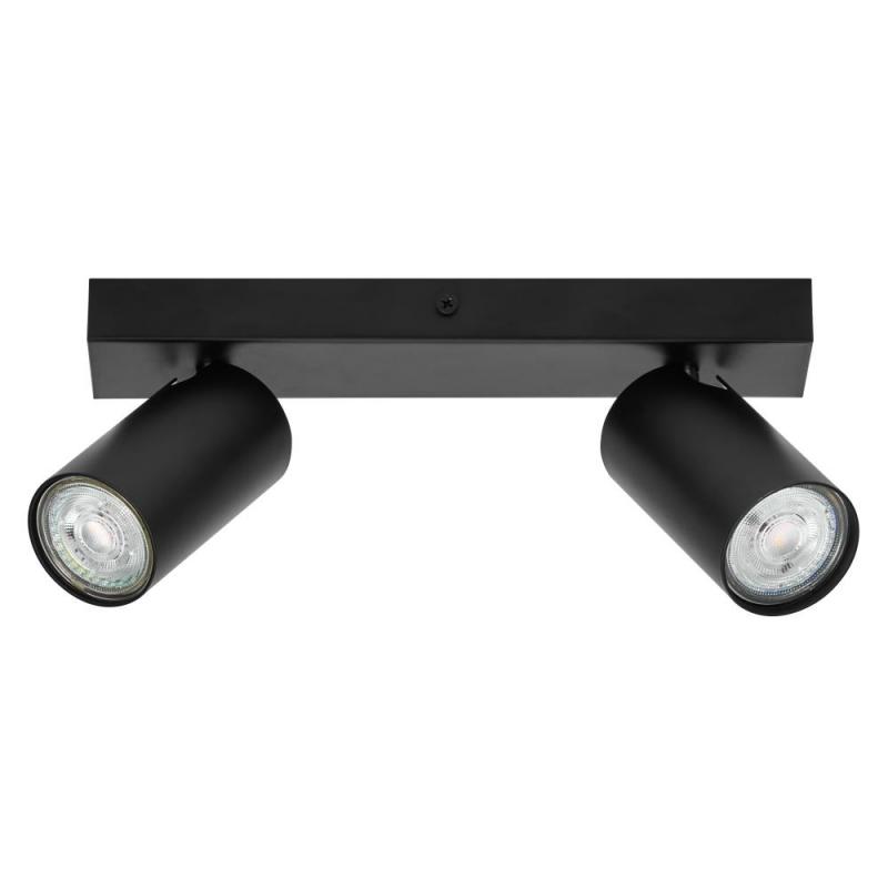 OSRAM LED Spot Octagon 2er Wand- und Decken Strahler dimmbar Schwarz
