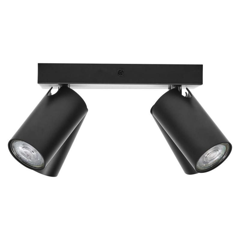 OSRAM LED Spot Octagon 4er Deckenstrahler dimmbar Schwarz - Leuchte mit flexiblen, dimmbaren GU10-Strahlern
