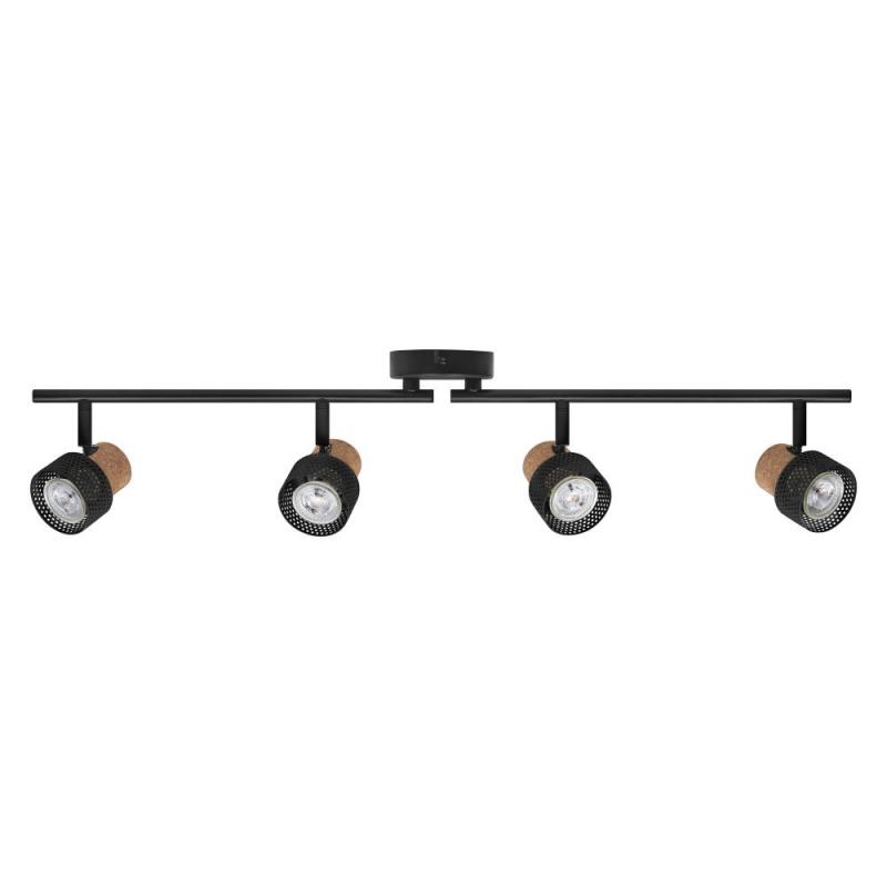 OSRAM Nachhaltiger LED Spot Cork 4er Strahler Schwarz