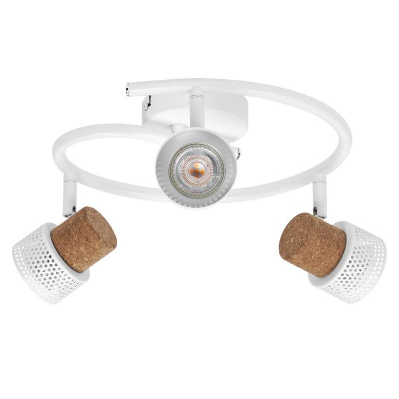 OSRAM Nachhaltiger LED Spot Cork Spiral 3er Deckenstrahler Weiß