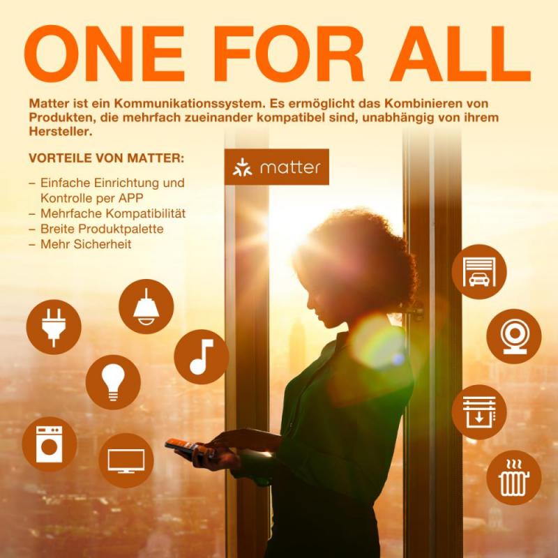 LEDVANCE E14 SMART+ SMART+ MATTER Classic P40 4.9W LED-Lampe Multicolor 2700-6500K