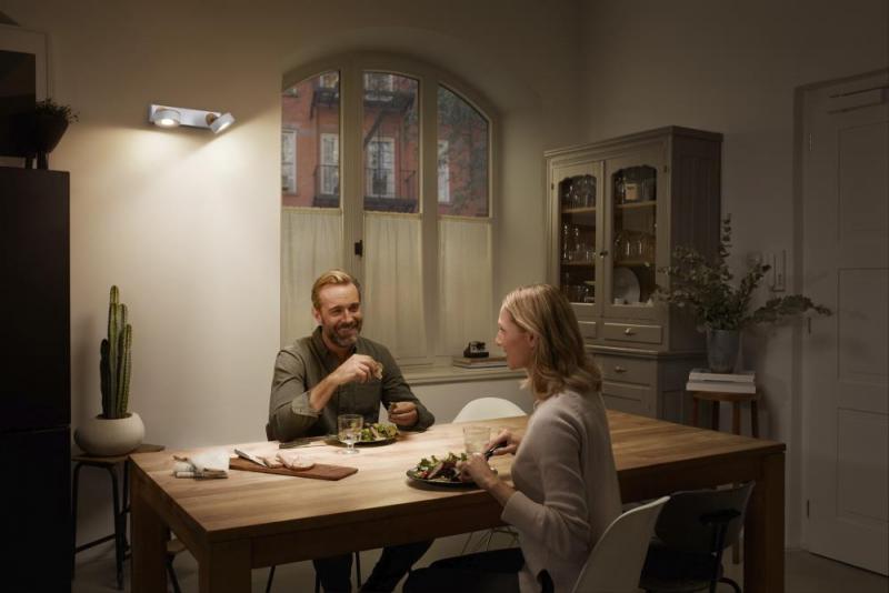 OSRAM LED Decor Spot Pluto 2er Wand- und Decken Strahler Weiß mit flexiblen Strahlern