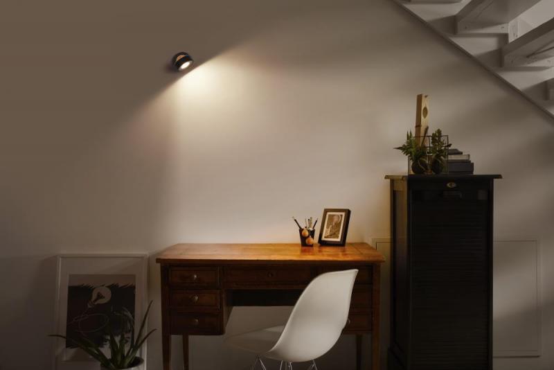 OSRAM LED Decor Spot Pluto 1er Wand- und Decken Strahler Schwarz mit flexiblen Strahlern