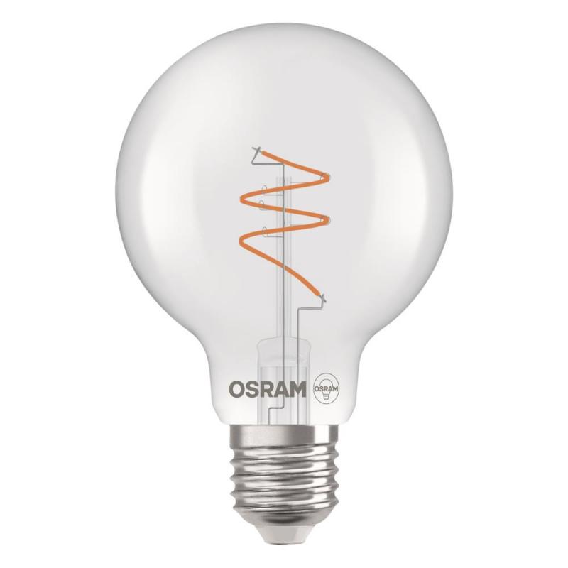 OSRAM E27 LED VINTAGE Spiral Filament Globe 80 klar 4,6W wie 40W dimmbar warmweiß 90Ra