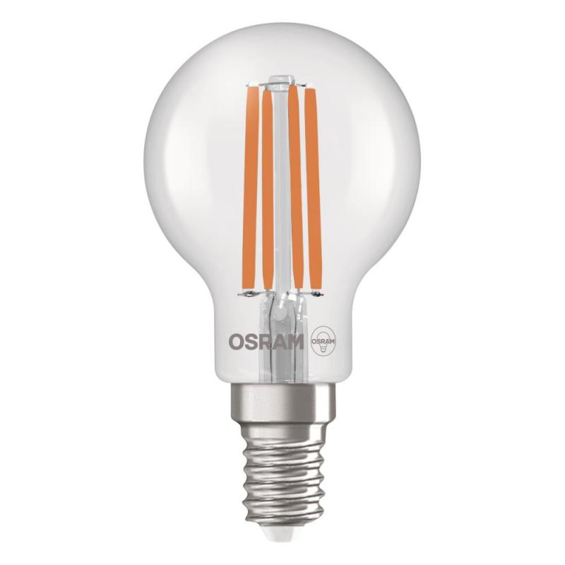 6er OSRAM E14 LED Lampe Classic klar 2,2W wie 40W neutralweißes Licht 4000K - Energy efficiency class A