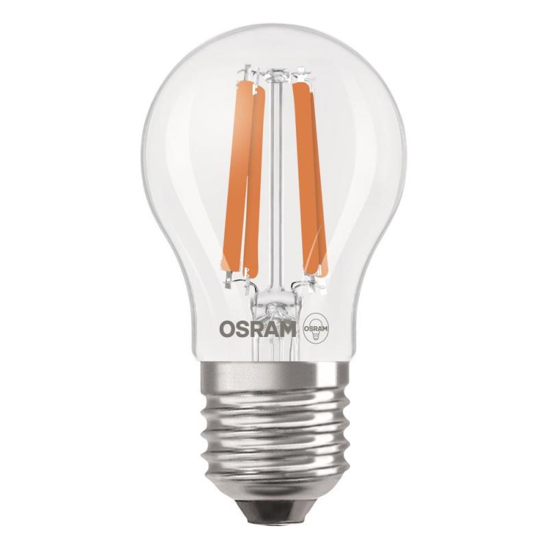 6er Sparpack OSRAM E27 LED Lampe Classic klar 1,2W wie 25W neutralweißes Licht 4000K - Energy efficiency class A