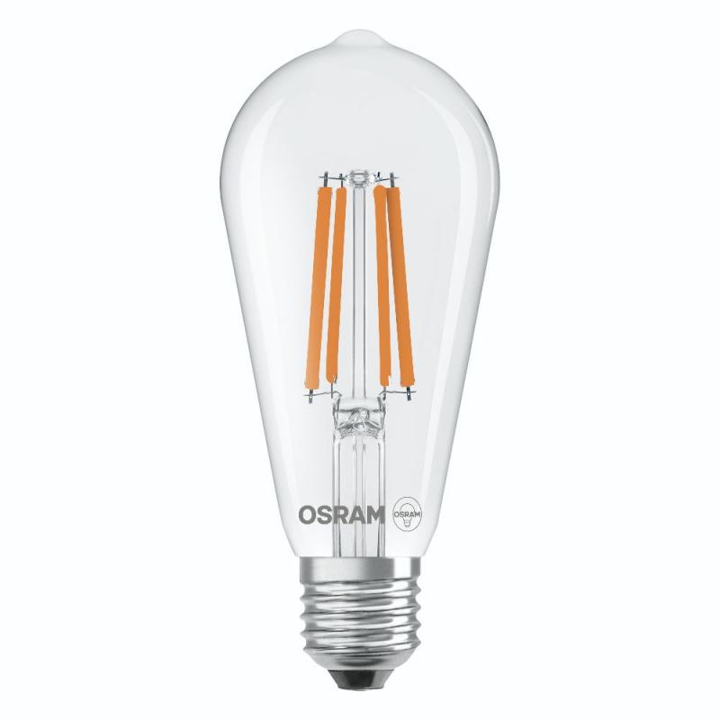 OSRAM E27 Star Classic Edison 60 Filament 6.5W wie 60W 4000K universalweißes Licht