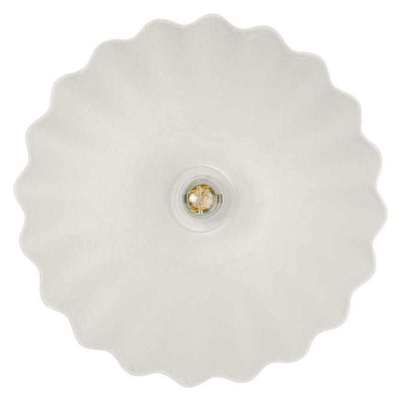 OSRAM Deckenleuchte Decor Pulp weiß Ø 31 cm aus Metall und Pappmaschee mit E27 Fassung