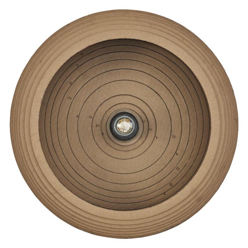 OSRAM Deckenleuchte DROP, braun, Ø 40 cm, aus Wellpappe