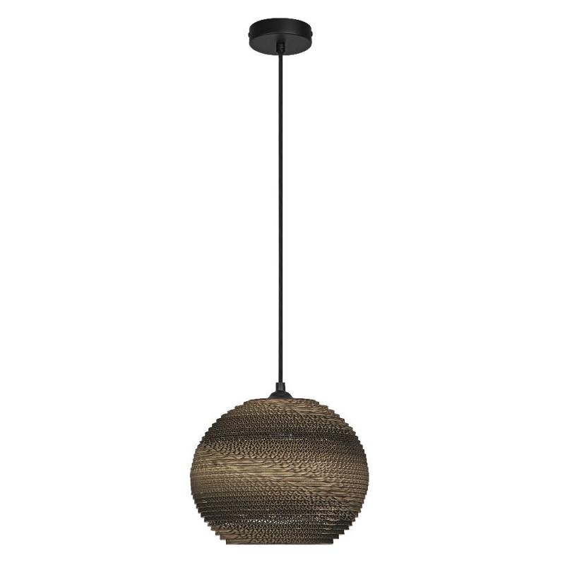 OSRAM Pendelleuchte BALLbraun, Ø 25 cm, aus Wellpappe