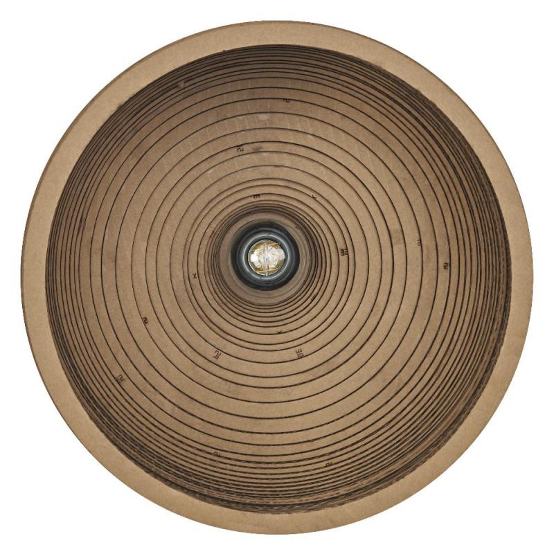 OSRAM Deckenleuchte HAT braun, Ø 36 cm, aus Wellpappe