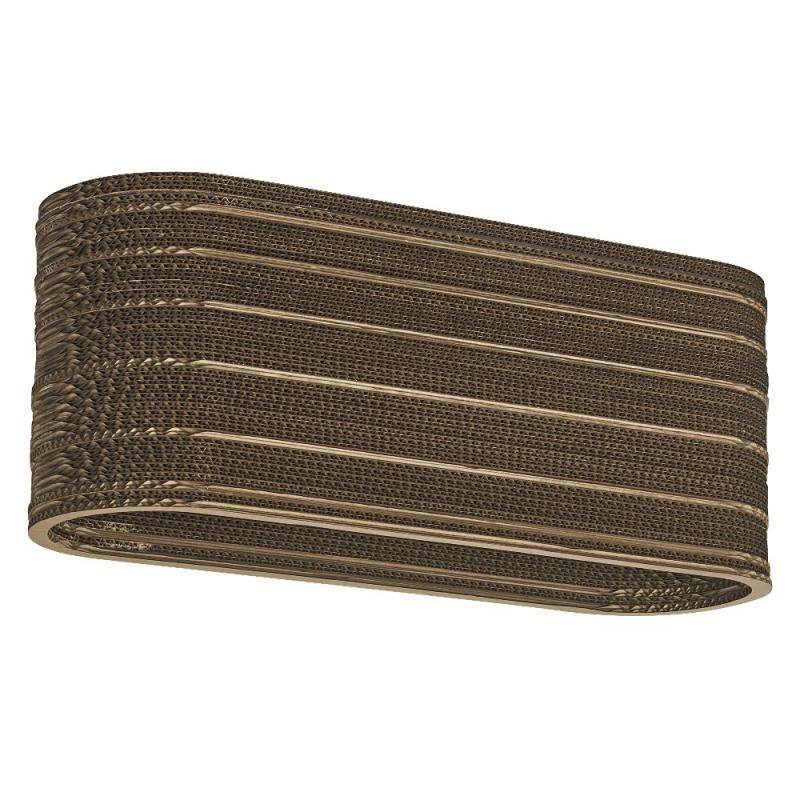 OSRAM Deckenleuchte Decor Cardboard Oval 3-flammig braun, aus Wellpappe