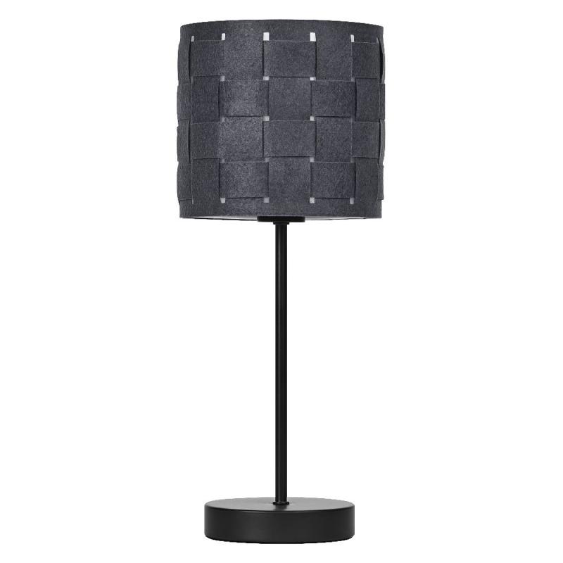 OSRAM Tischleuchte Decor Felt Weaving Stand aus Filz / Stahl mit E14 Fassung Ø 16 cm mit  Textilkabel