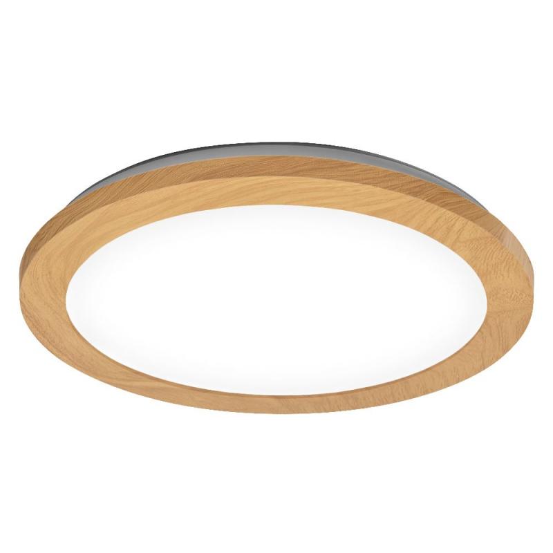 OSRAM Bad LED Deckenleuchte Orbis Disc 30CM 22W Click CCT IP44 Wood Decor- mit umschaltbarer Farbtemperatur