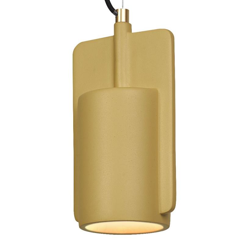 Osram Imopsante Pendelleuchte Decor Mold aus Beton und Metall in Gold mit E27-Fassung Ø 16 cm