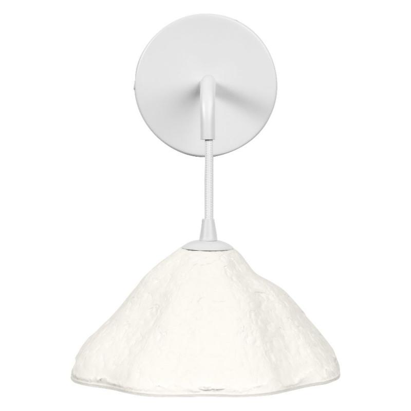 OSRAM Wandleuchte Decor Lotus Leaf weiß aus Metall und Pappmaschee für E14