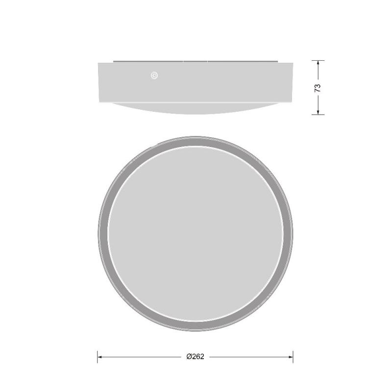 LEDVANCE Wand- und Deckenleuchte BULKHEAD ROUND SENSOR - BLKH RD SN 250 P 10W ML 83040 schwarz IP65