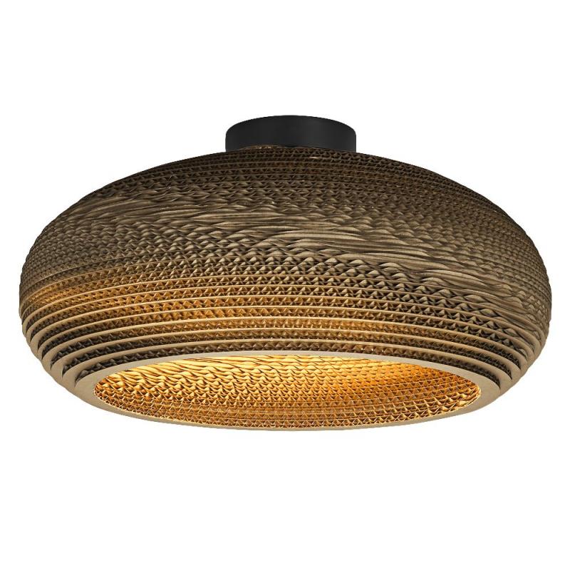 OSRAM Deckenleuchte DROP, braun, Ø 40 cm, aus Wellpappe