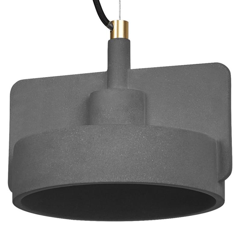 Osram Ausdruckssarke Pendelleuchte Decor Mold aus Beton und Metall in Grau mit E27-Fassung Ø 23 cm