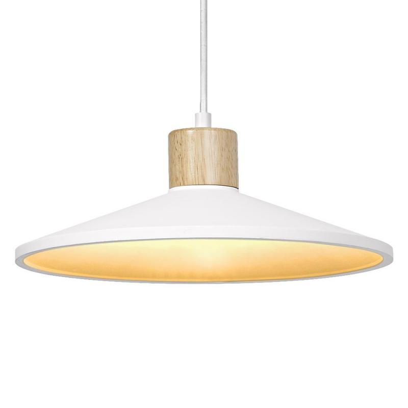 OSRAM GipsHängelampe Plaster Wood weiß Ø 32 cm  E27