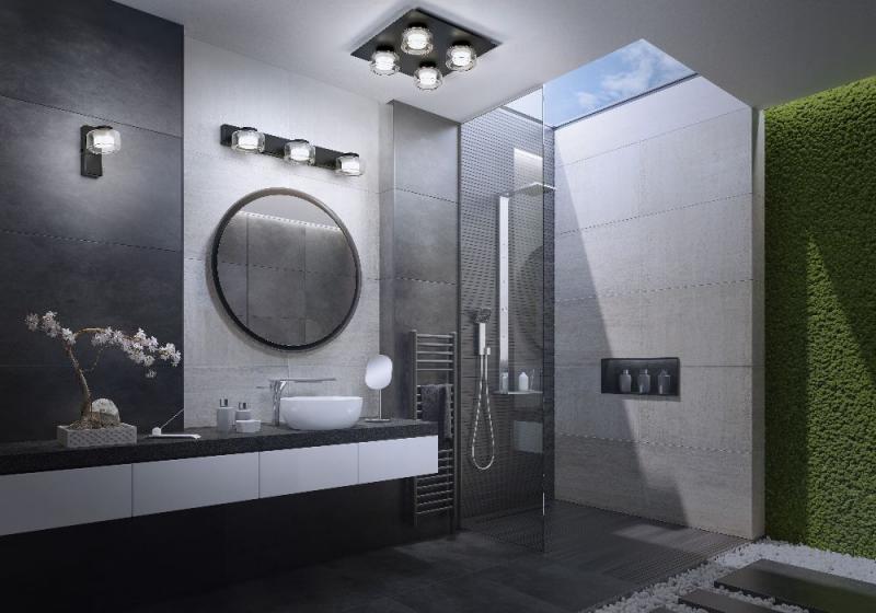 OSRAM Orbis Flame 5.5W Click CCT IP44 Deckenlampe 4-flg, auch fürs Badezimmer - mit umschaltbarer Farbtemperatur