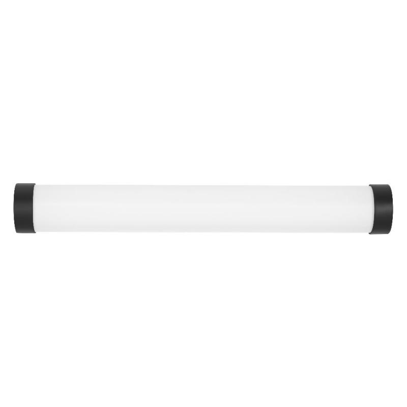 OSRAM Obris Tube Frost Glass Wandlampe & Spiegelleuchte Schwarz fürs Badezimmer Click CCT Dimmbar 40cm IP44 Chrom - mit umschaltbarer Farbtemperatur