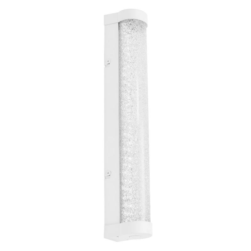 OSRAM Obris Tube Frost Glass Wandlampe & Spiegelleuchte Weiß mit Blaseneffekt fürs Badezimmer Click CCT Dimmbar 40cm IP44 Chrom - mit umschaltbarer Farbtemperatur