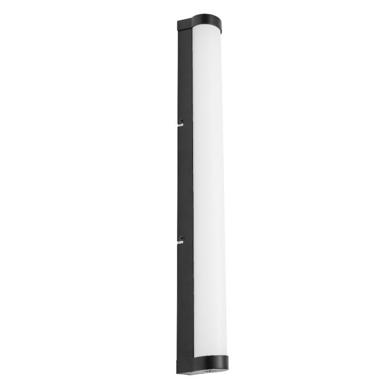 OSRAM Obris Tube Frost Glass Wandlampe & Spiegelleuchte fürs Badezimmer Click CCT Dimmbar 60CM IP44 Schwarz - mit umschaltbarer Farbtemperatur