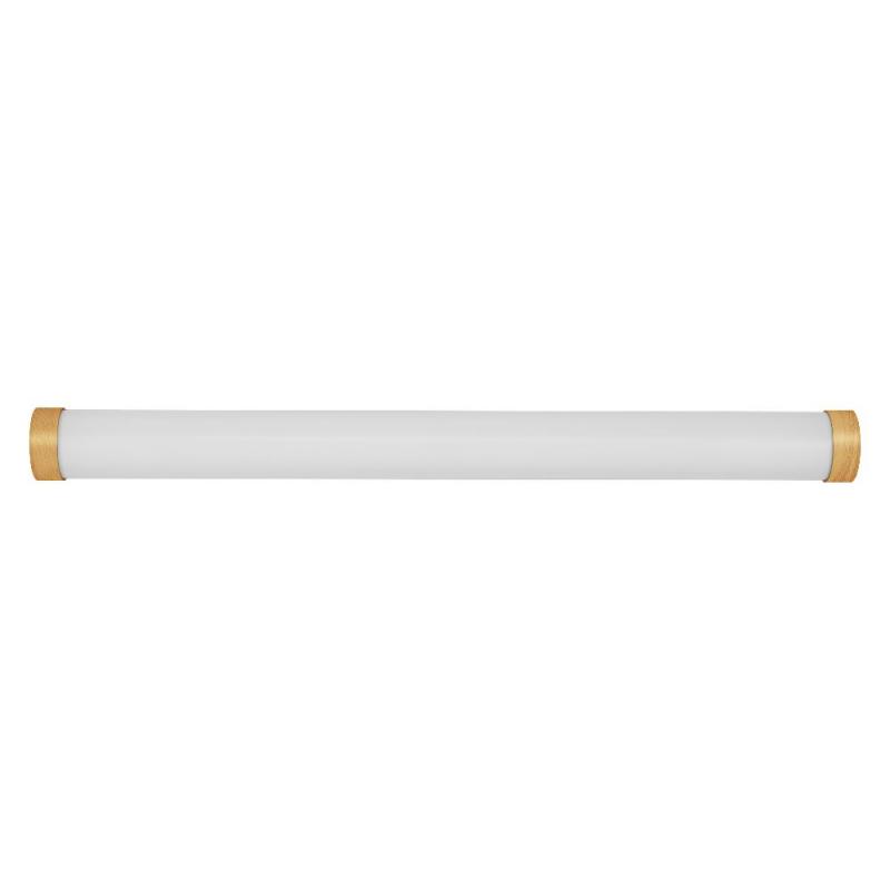 OSRAM Obris Tube Frost Glass Wandlampe & Spiegelleuchte fürs Badezimmer Click CCT Dimmbar 60CM IP44 Wood Decor - mit umschaltbarer Farbtemperatur