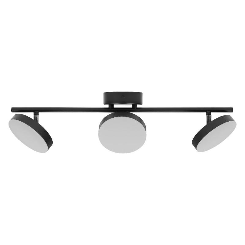 OSRAM Decor 3er Spot Moon Schwenkbarer Deckenstrahler in Schwarz - warmweißes Licht, funktionales und minimalistisches Design, einfache Montage