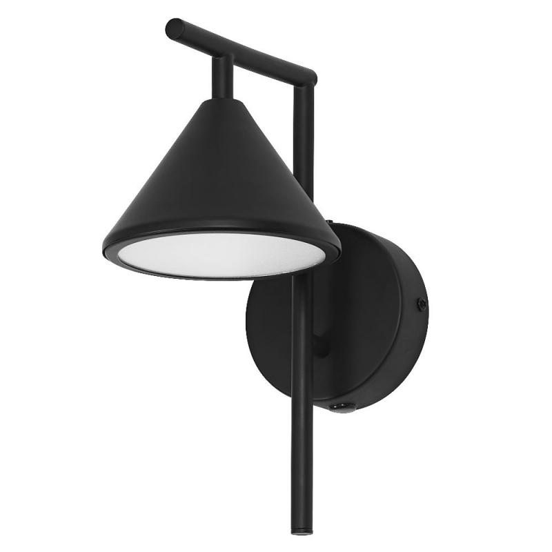 Osram Wandleuchte Decor Fuji aus Stahl in Schwarz mit warmweißem Licht