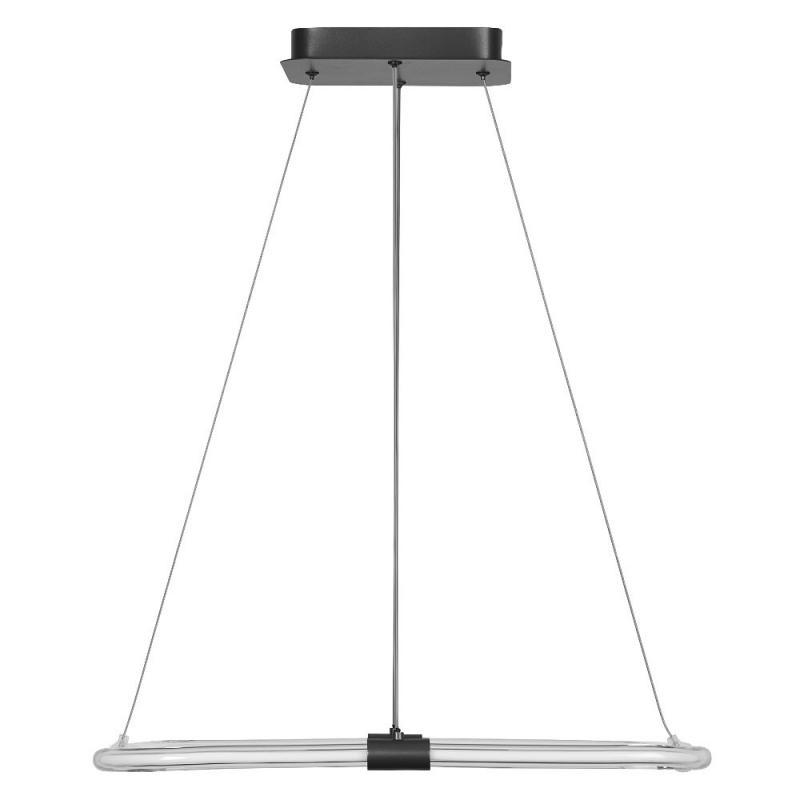 Osram Pendelleuchte Decor Tetragon in Anthrazit / Transparent 3-stufige dimmbar mit warmweißem Licht - imposantes Filament-Design