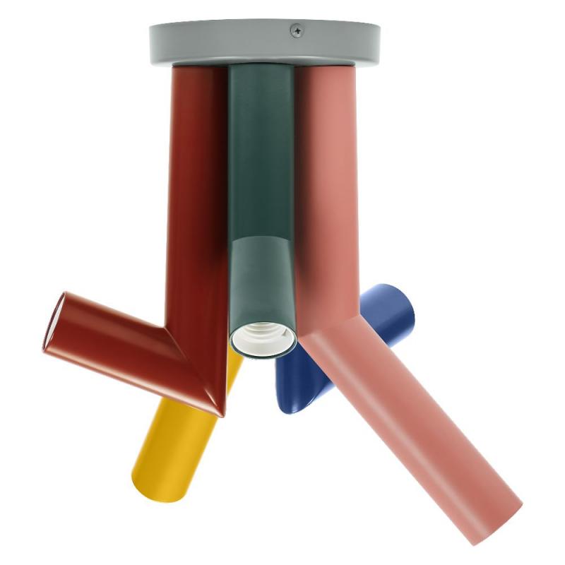 OSRAM Deckenleuchte Decor Straw in Multicolor aus Metall mit E27 Fassungen