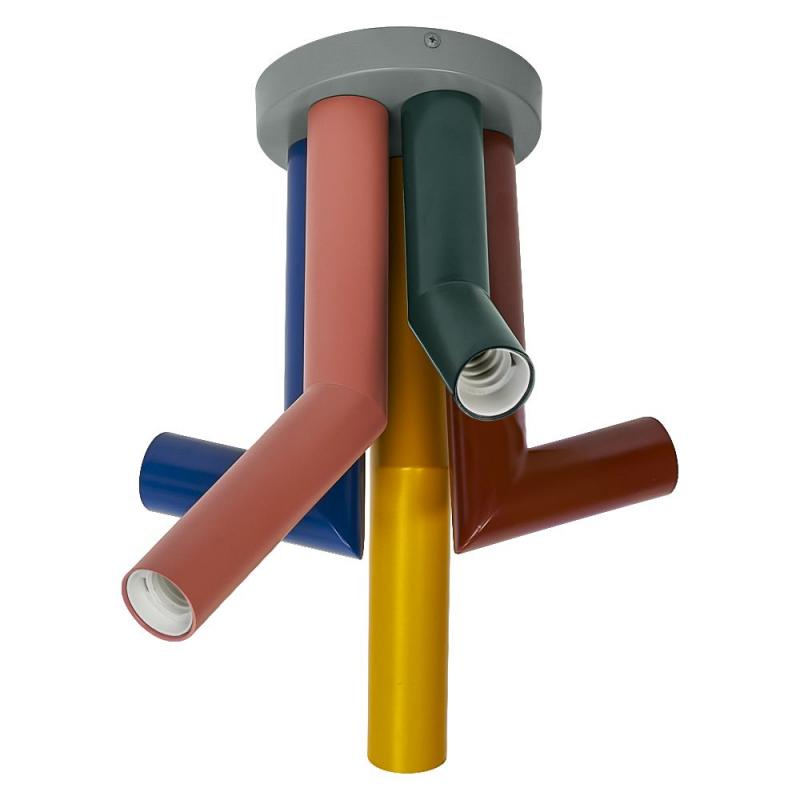 OSRAM Deckenleuchte Decor Straw in Multicolor aus Metall mit E27 Fassungen