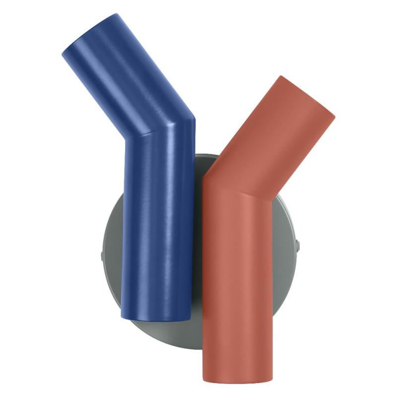 OSRAM 2-flammige Wandleuchte Decor Straw in Multicolor aus Metall mit E27 Fassungen