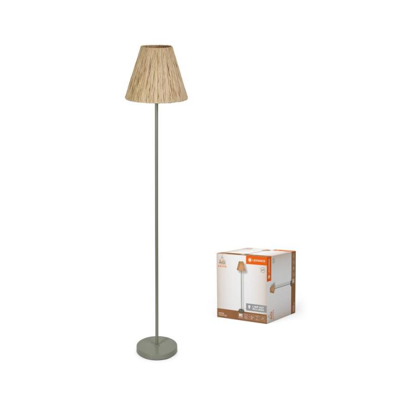LEDVANCE Stehleuchte Decor Raffia Green aus Bast