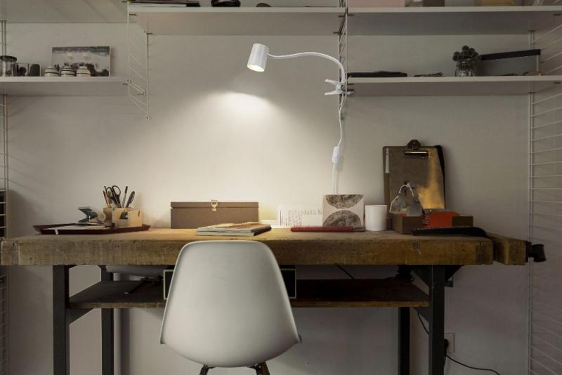 OSRAM Tischleuchte Office Line Desk Trapezium Clip GU10 weiß