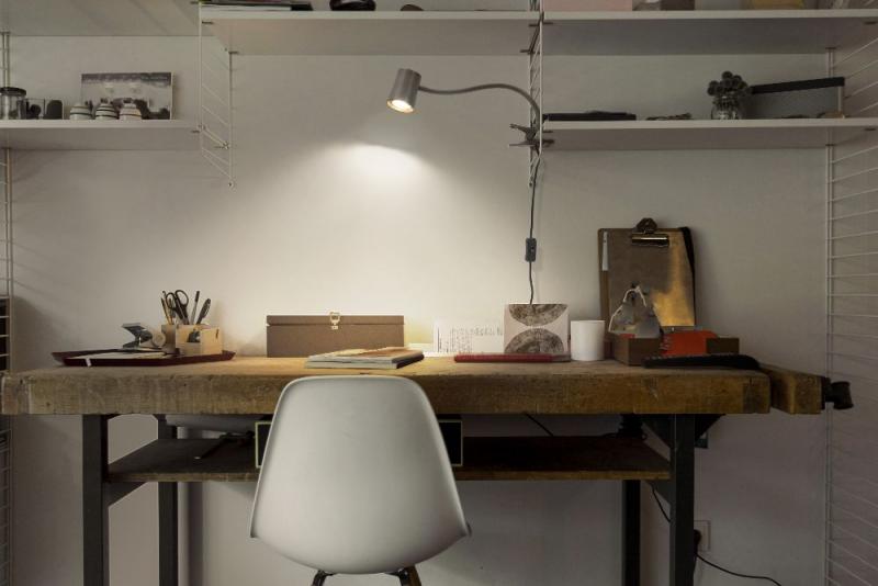 OSRAM Tischleuchte Office Line Desk Trapezium Clip GU10 grau