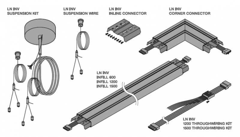 LEDVANCE Seilaufhängung  LN INV SUSPENSION WIRE