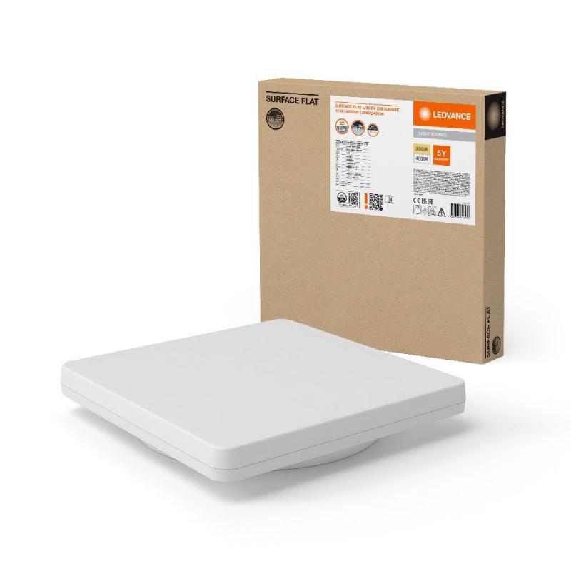 Ledvance LED Wand- und Deckenleuchte Surface LISOEV 330 SQ 19W 830 840 SF FLAT