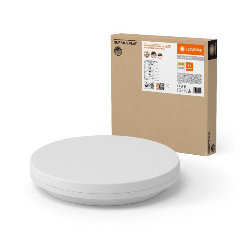 Ledvance LED Wand- und Deckenleuchte LISOEV 330 R 19W 830 840 SF FLAT