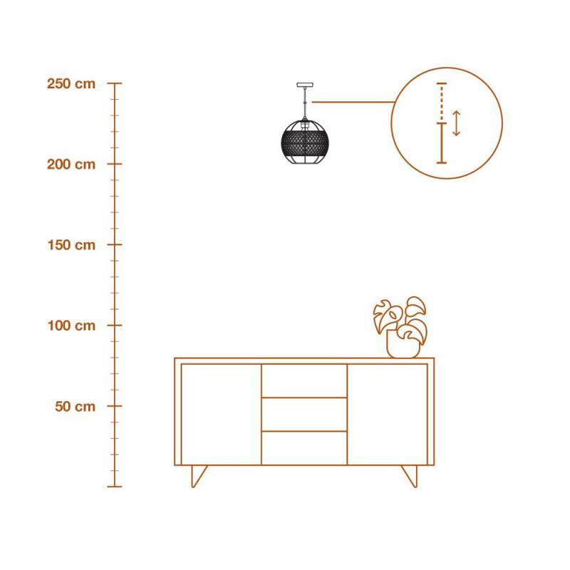 OSRAM Pendelleuchte Decor Cage Globe Pendant E27 Black