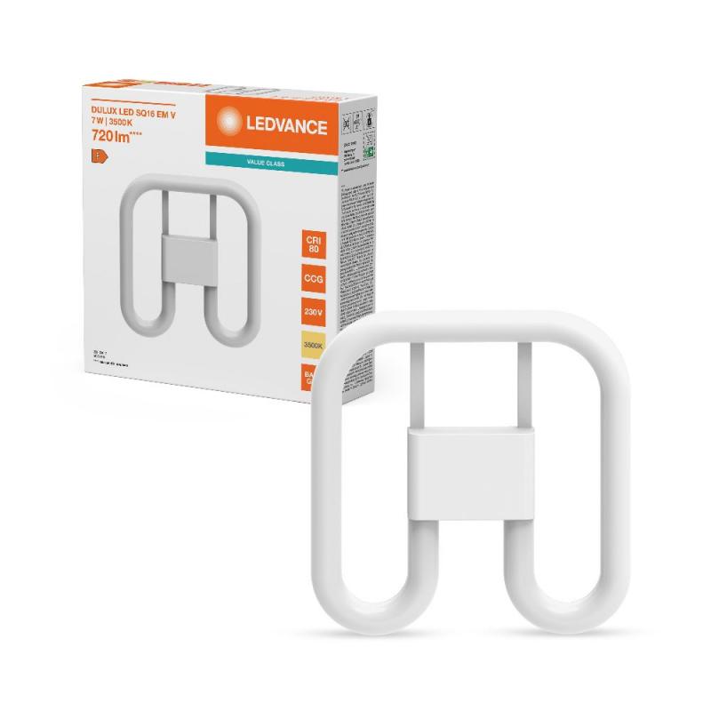 Ledvance DULUX SQ16 EM LED Kompaktlampe GR8 2Pin 7W wie 16W 3500K