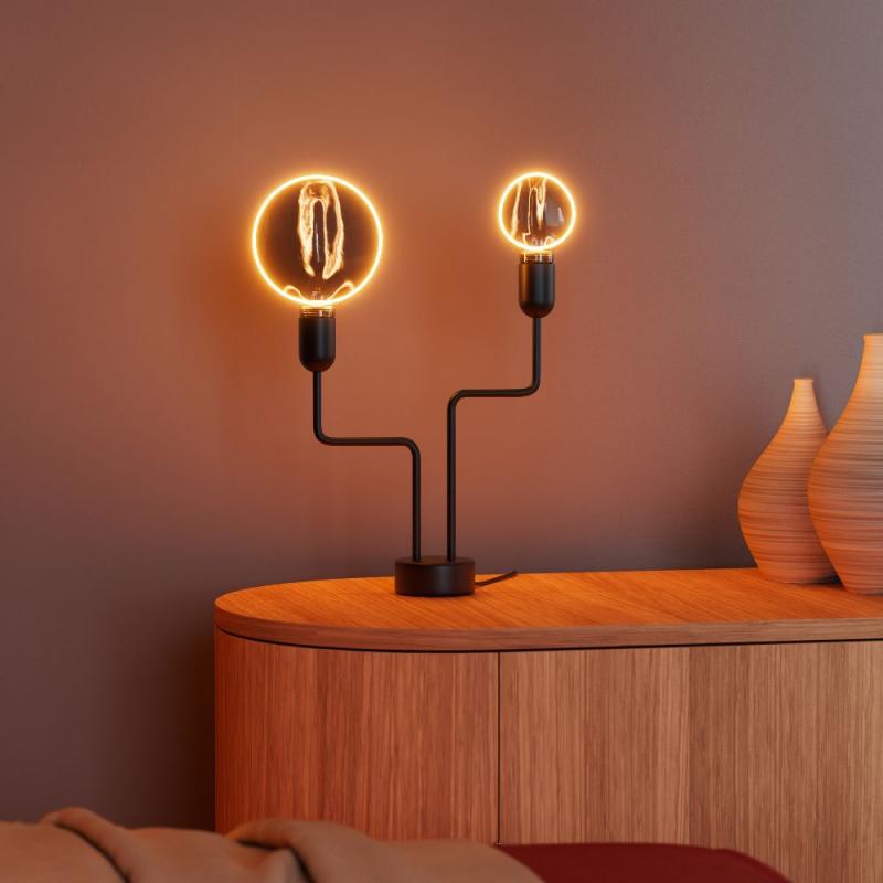 OSRAM E27 LED Vintage 1906 Globe 183 Filament O Lamp dimmbar 4W wie 12W extra warmweißes gemütliches Licht