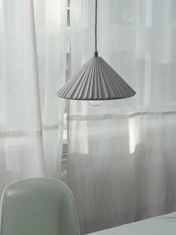 OSRAM Beton Hängelampe CONCRETE Pyramid grau Ø 25 cm  E27