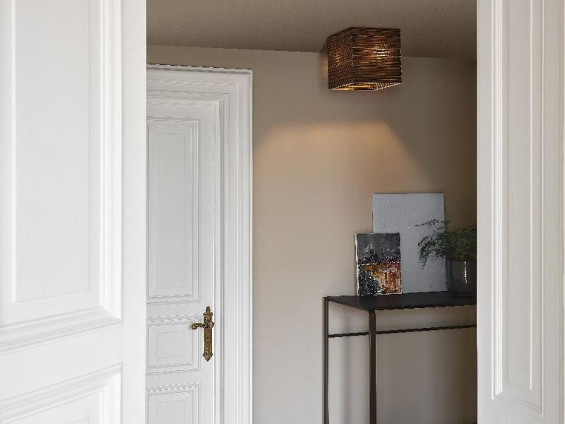 OSRAM Deckenleuchte Decor Cardboard Square 1-flammig braun, aus Wellpappe