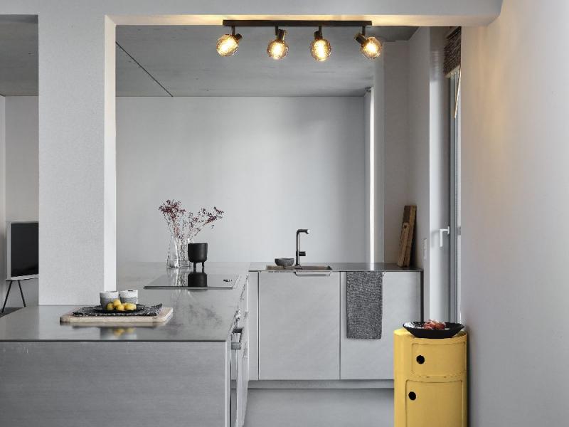 OSRAM Decor 4er Spot Firefly in Schwarz - warmweißes Licht, dimmbar, Metall/Glas