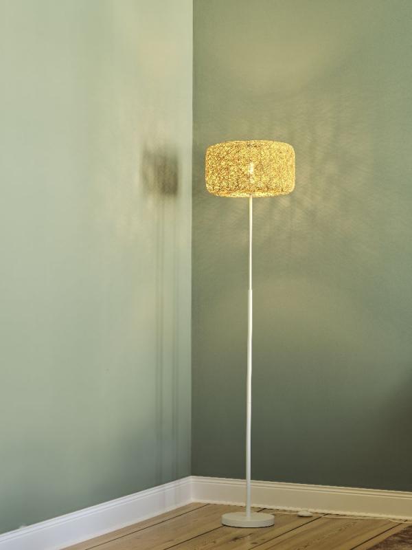 OSRAM Stehleuchte Decor Bale aus Papier mit E27 Fassung beige